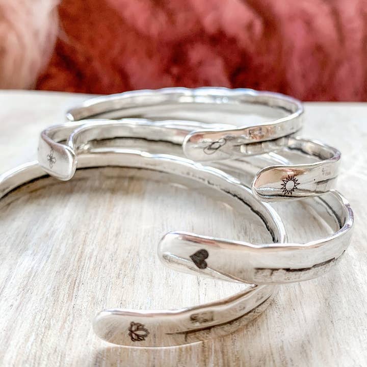 Hammered Bangle | Silver for wholesale by Payton Jewelry