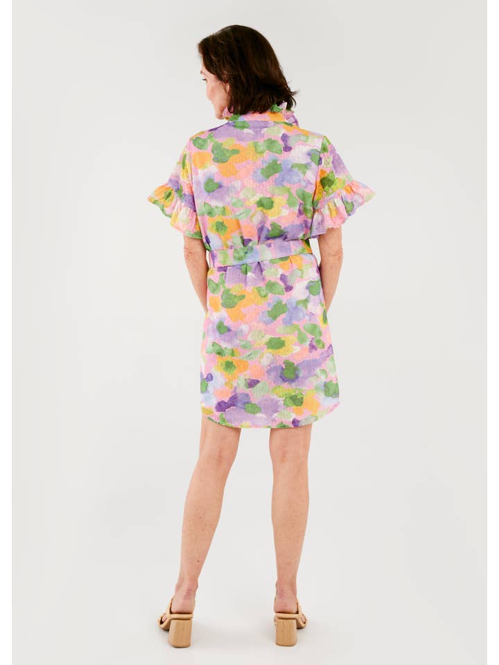 Pink Katie Dress Floral Pop Eyelet for wholesale on Faire