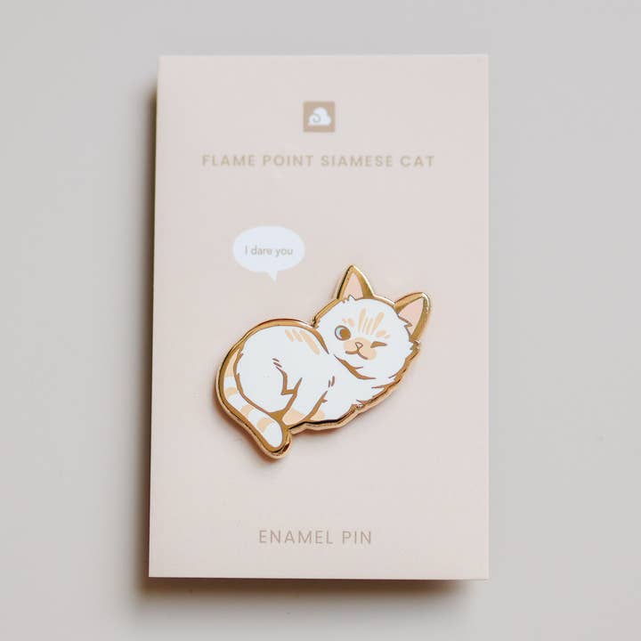 Enamel Pin - Flame Point Siamese Cat for wholesale by Thousand Skies