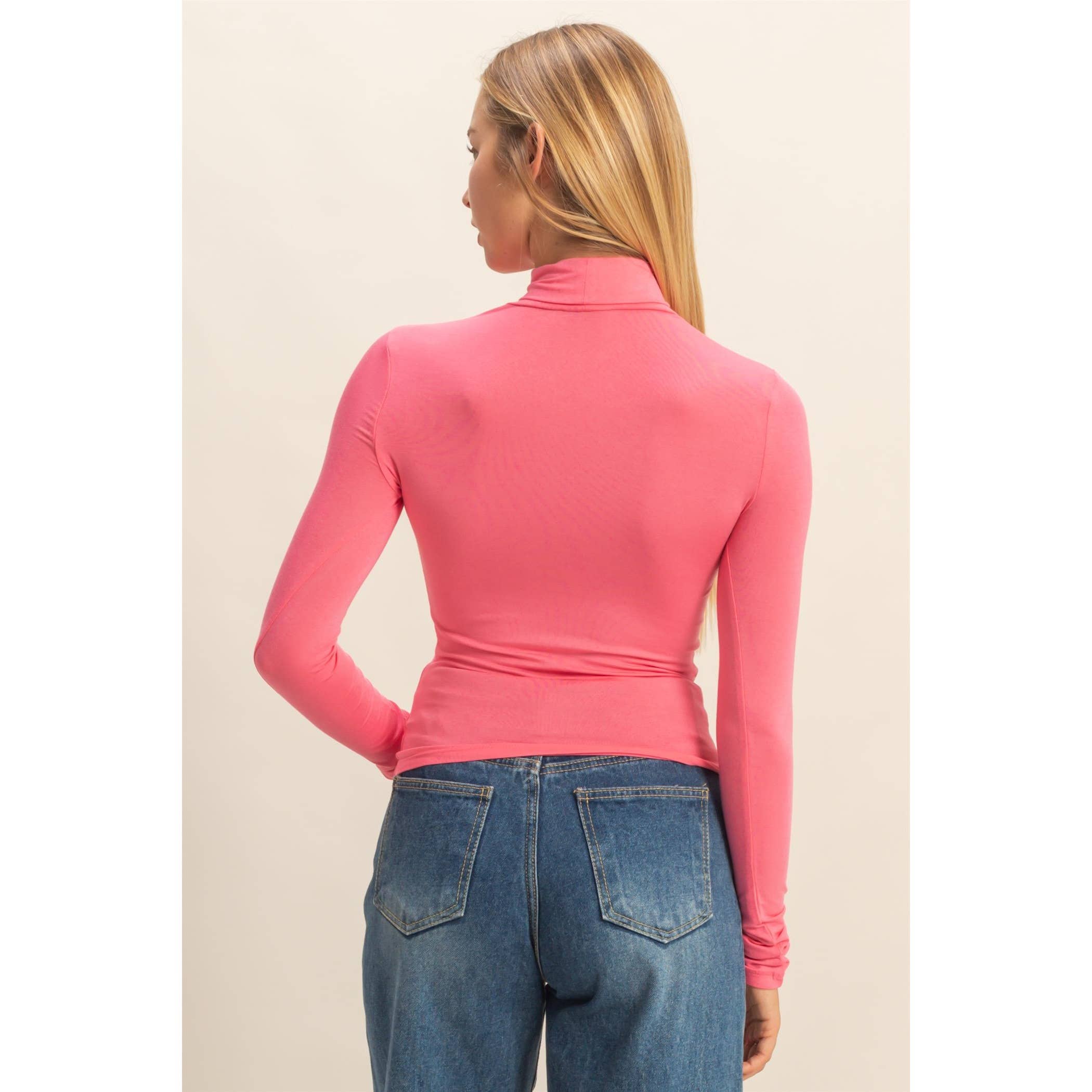 HYFVE - Wholesale Shirt - Women's - Turtleneck Long Sleeve Fitted Top1