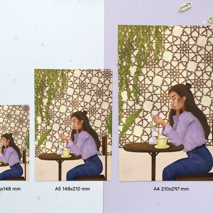 Jino's Art - Vendita all'ingrosso Stampa artistica - Stampa d'arte Cozy Cafe - Poster per decorazione murale casa3