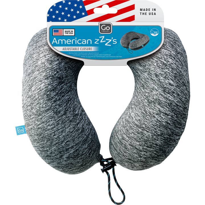 Go Travel - Wholesale Travel Pillow - American ZZZ’s (Blue)