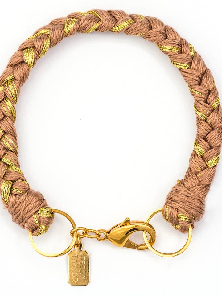 Bracciale rosa moka - tinto a mano per la vendita all'ingrosso da parte di Teddy Taylor Jewelry