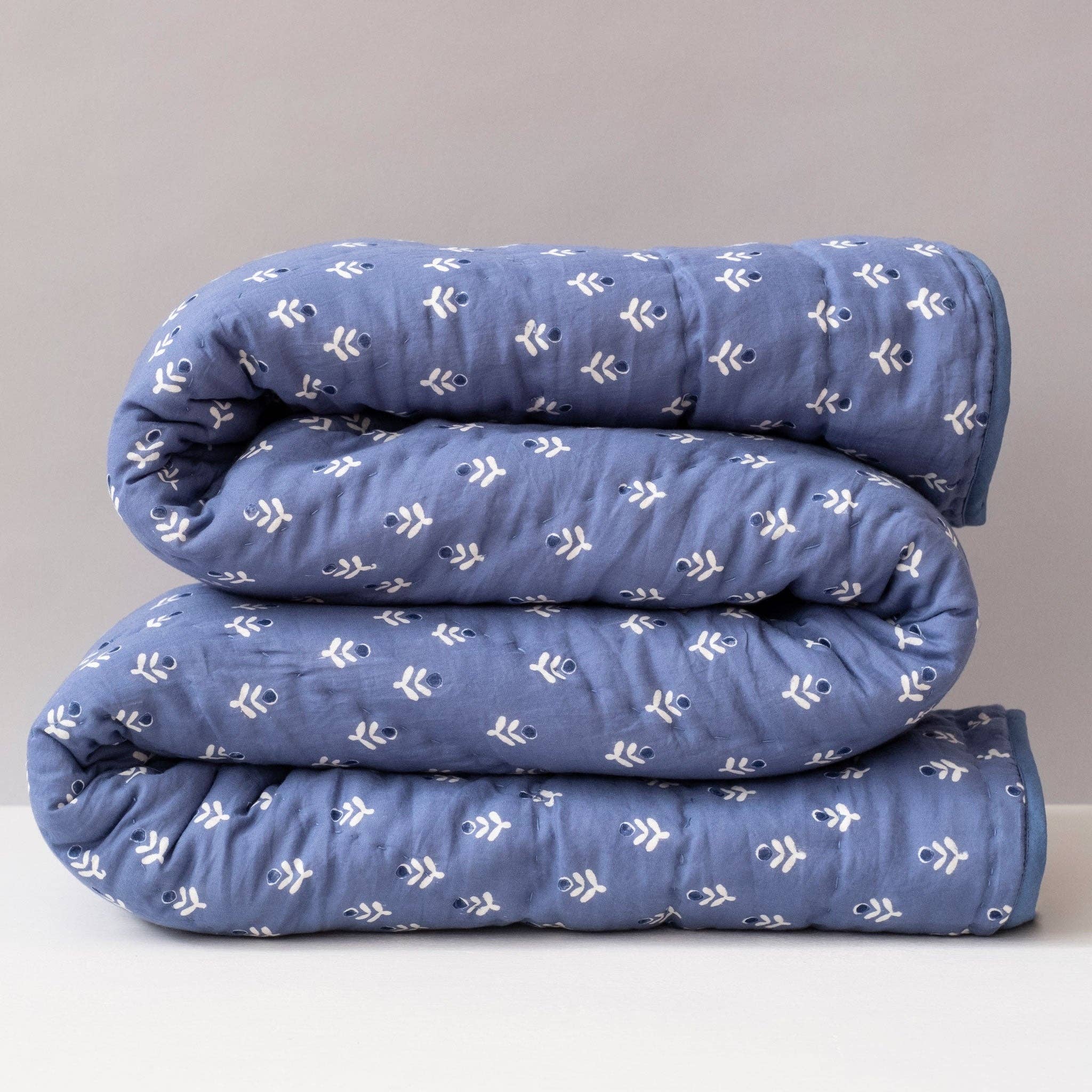 Graymarket Design - Vendita all'ingrosso Trapunta - Bambini e neonati - Tulipano Blu Piccolo Quilt0