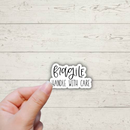 Mango frágil con cuidado pegatinas de embalaje para pequeñas empresas para venta al por mayor de Forest Crafts