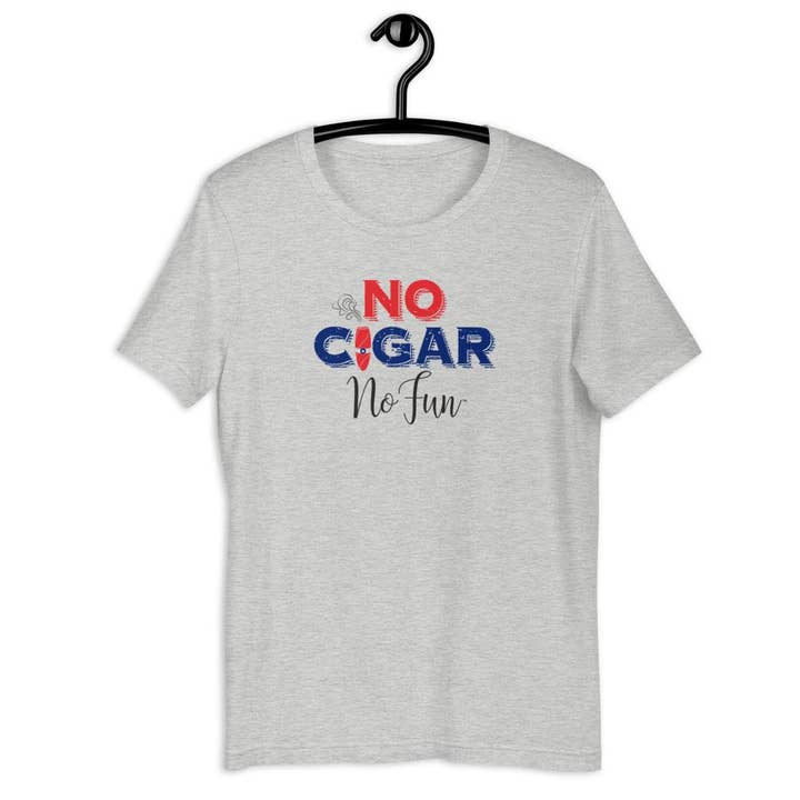 No Cigar No Fun, T-Shirt, Special Grey for wholesale by No Fun Company