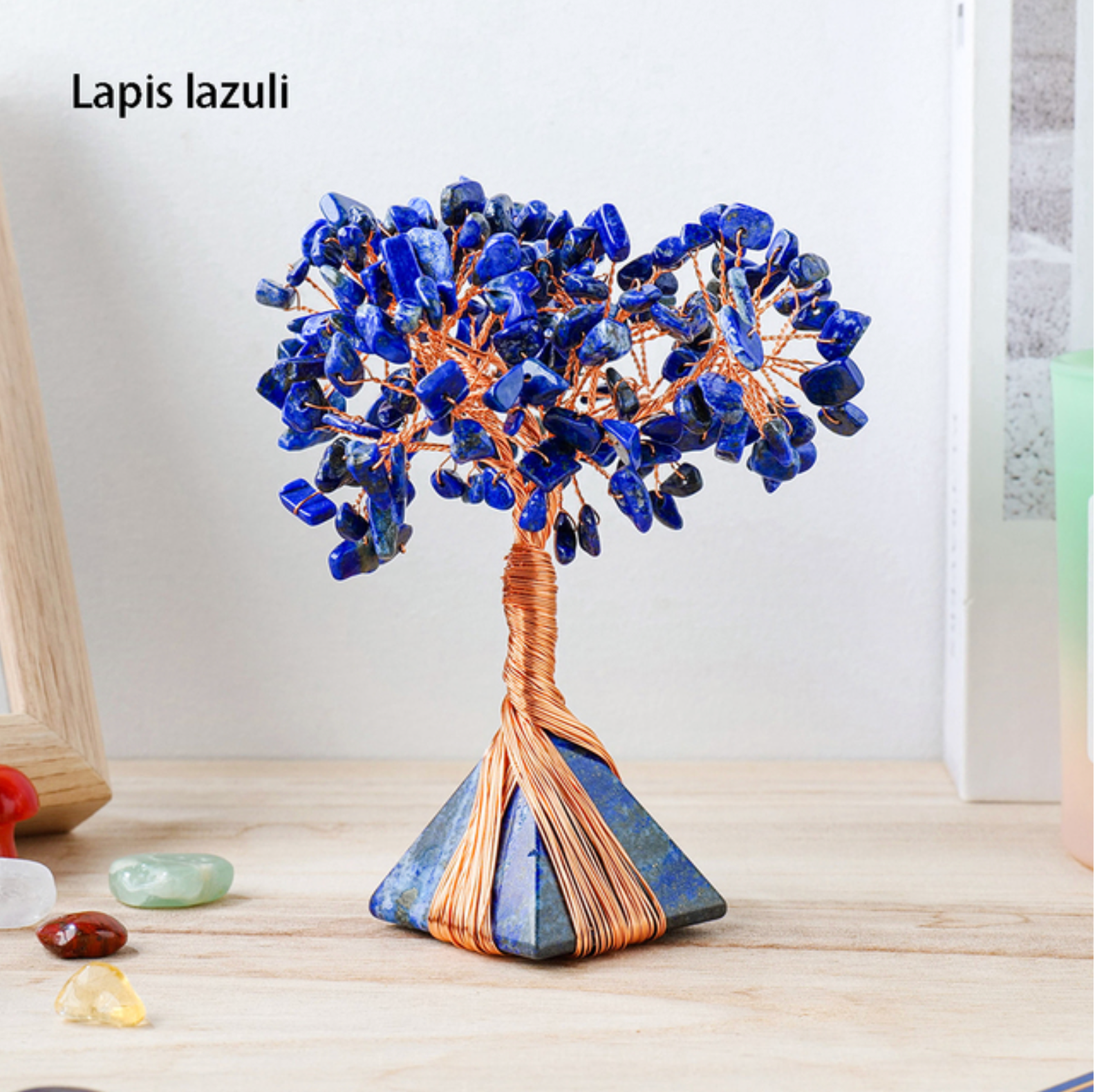 Crystolver (We Cover All Import Fees) - Vente Décorations de table - Sculpture Arbre de Vie sur base pyramide en cristal4