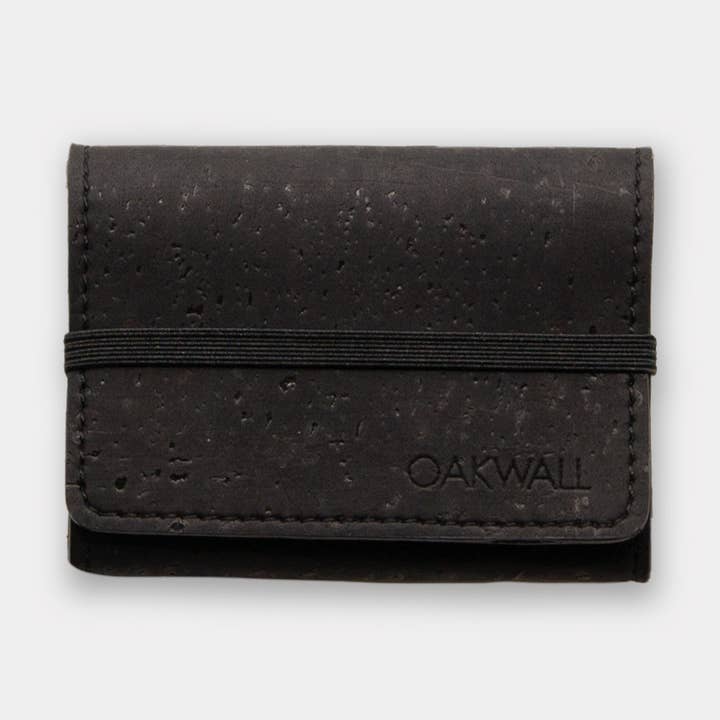 Reverso - Reversible Vegan Wallet - Midinght Black & Mocha for wholesale by Oakwall - Shaped by Nature
