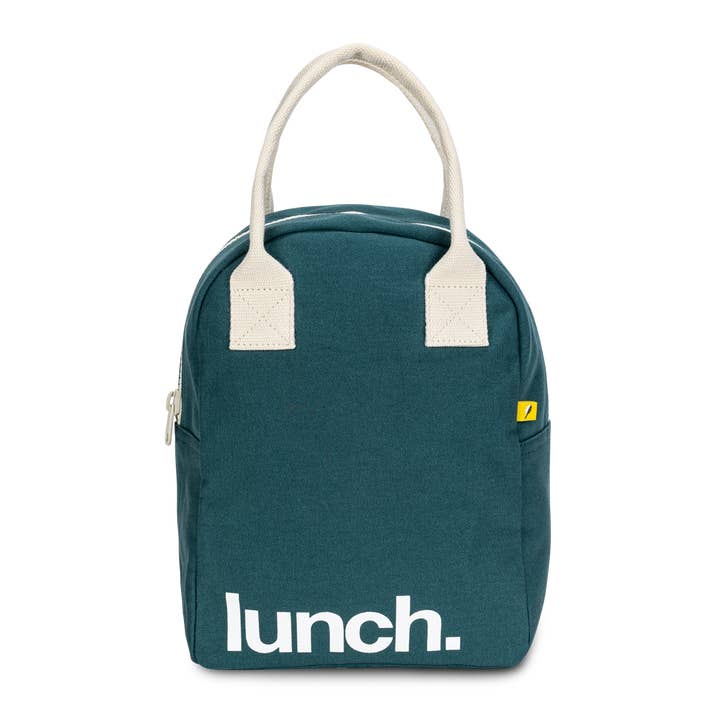 Zipper Lunch Bag - 'Lunch' Cypress for wholesale by Fluf