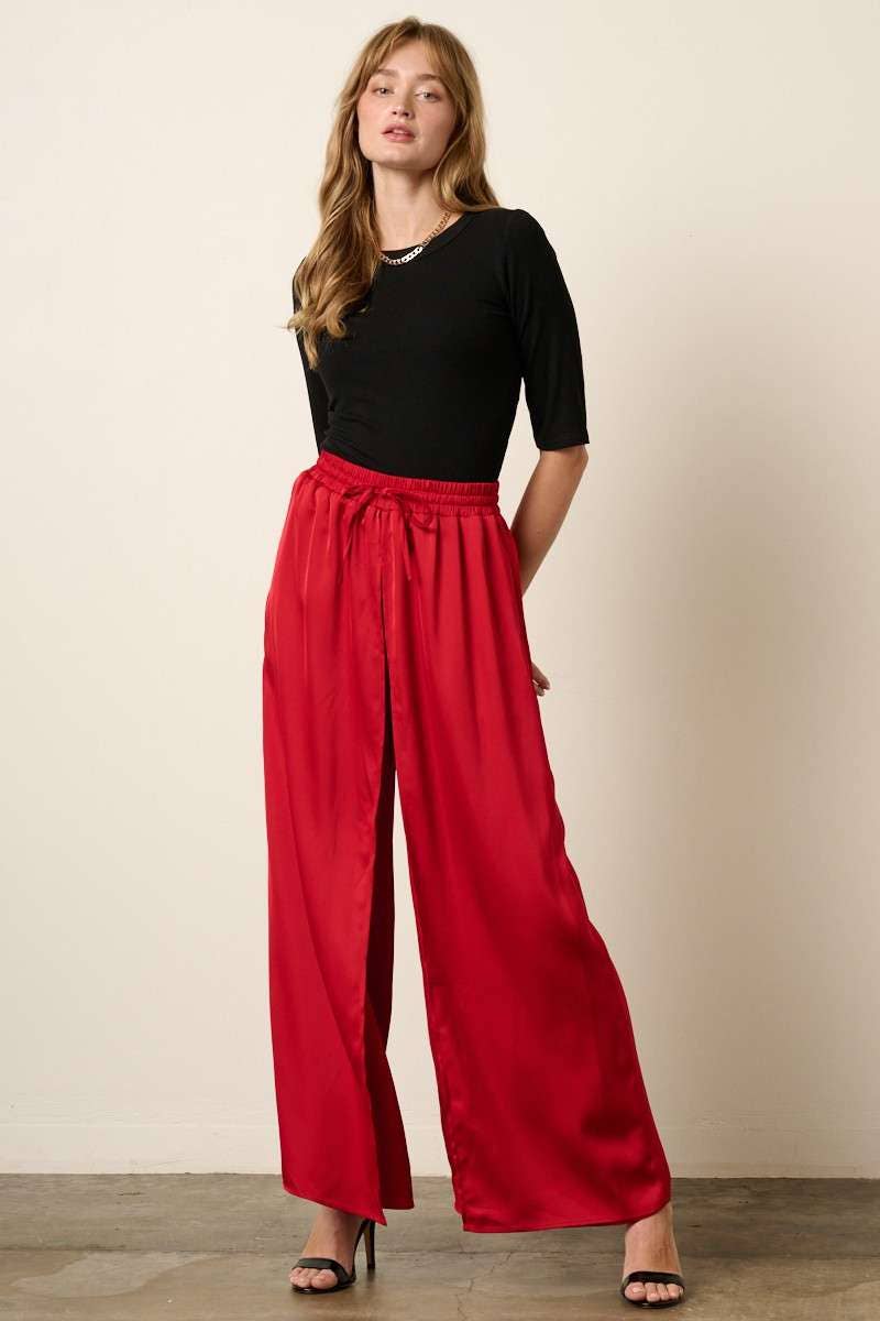 mittoshop - Vente Pantalon – femme - PANTALON À JAMBES LARGES EN SATIN FLYAWAY6
