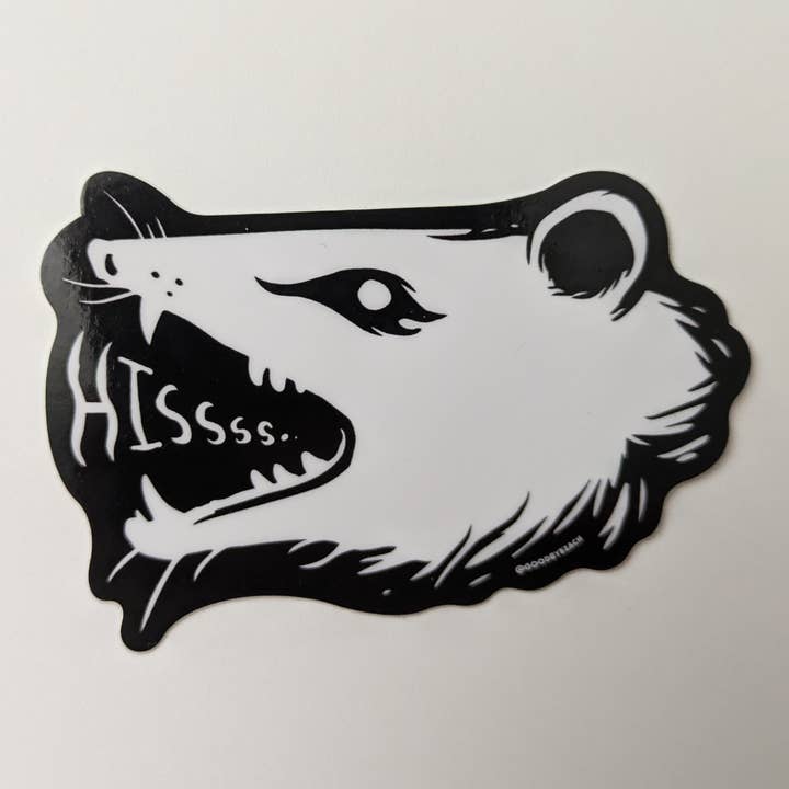 Goodbye Zach - Wholesale Phone & Laptop Stickers - Opossum Hissing Sticker