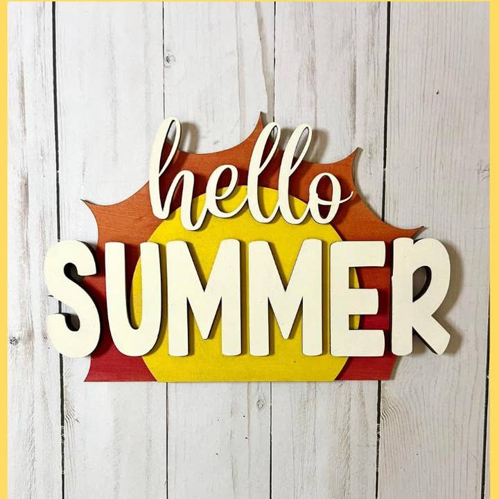Denton Cove - Wholesale DIY Craft Kit - Hello Summer Sun DIY Craft Kit