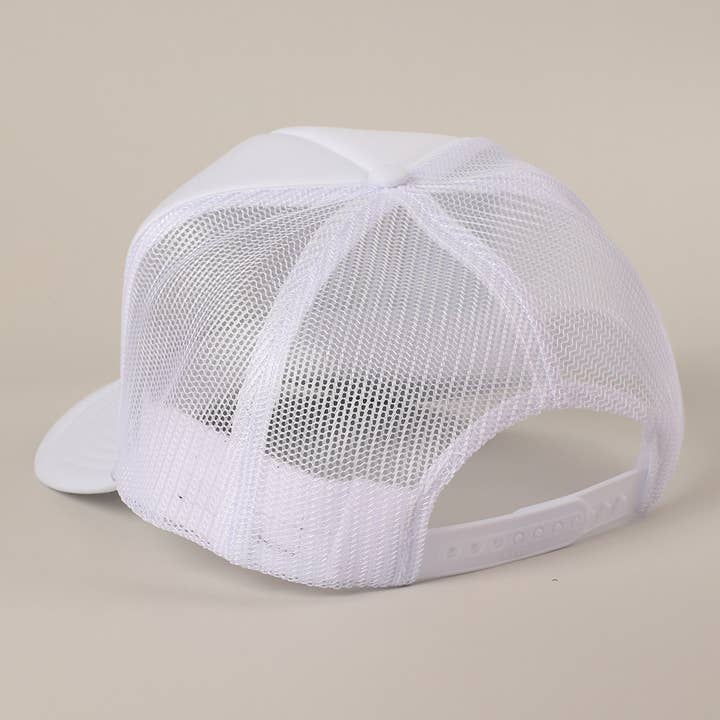 Fashion City - Wholesale Trucker Hat - Unisex - FLORIDA Text Printed Mesh Back Foam Trucker Hat22