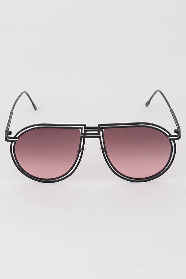 MIX COLOR Double Lined Teardrop Sunglasses for wholesale on Faire3