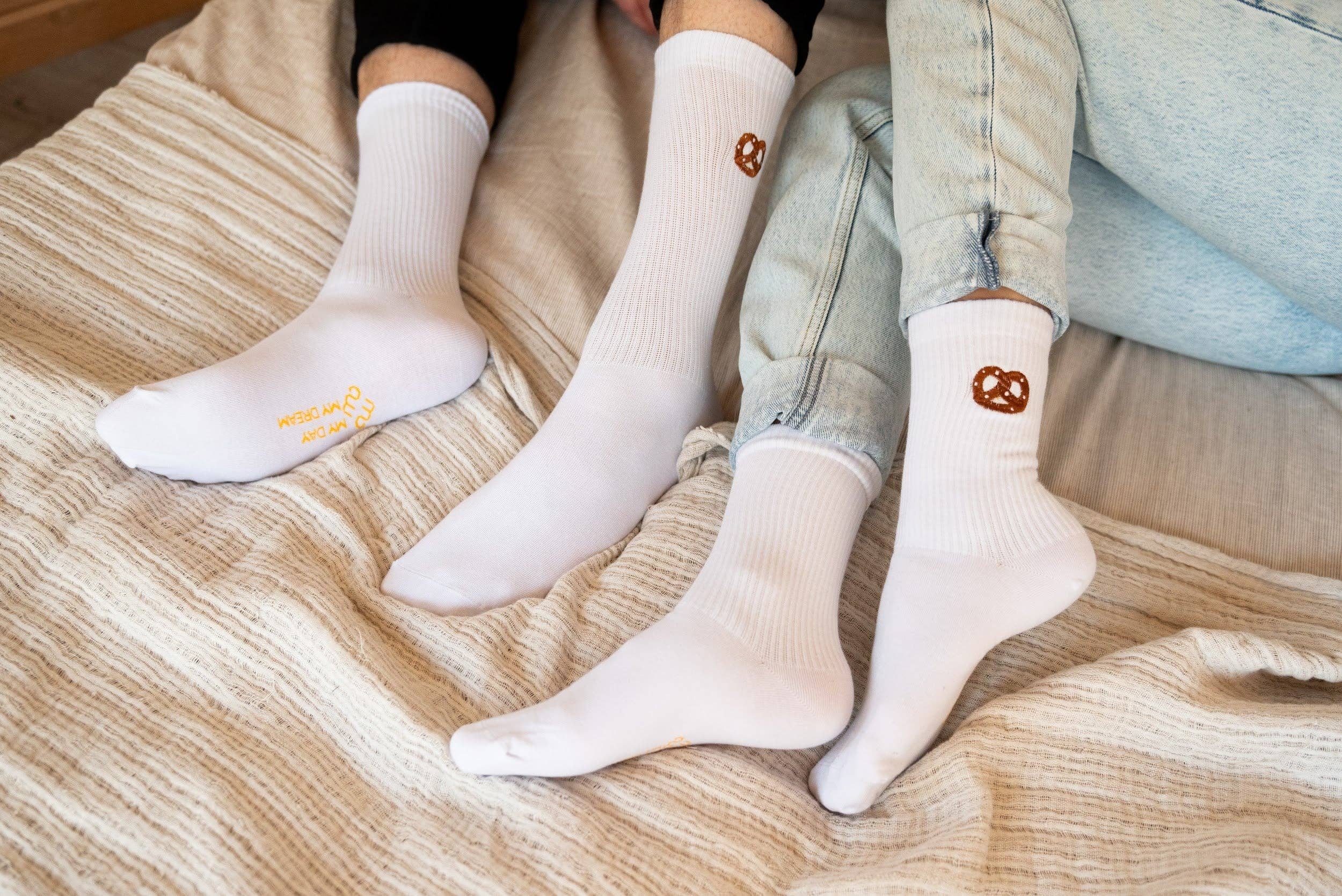 My Day My Dream - Wholesale Socks - Unisex - BREZEL Weiß1