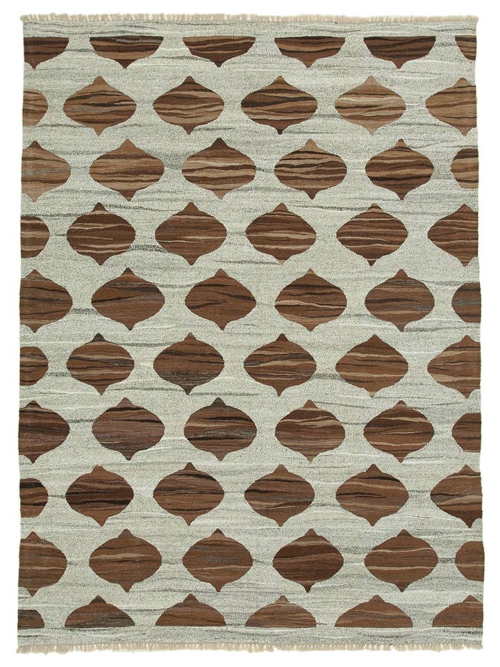 Tapis de zone contemporain gris 8x11 - 35483 pour la vente par RUG N CARPET