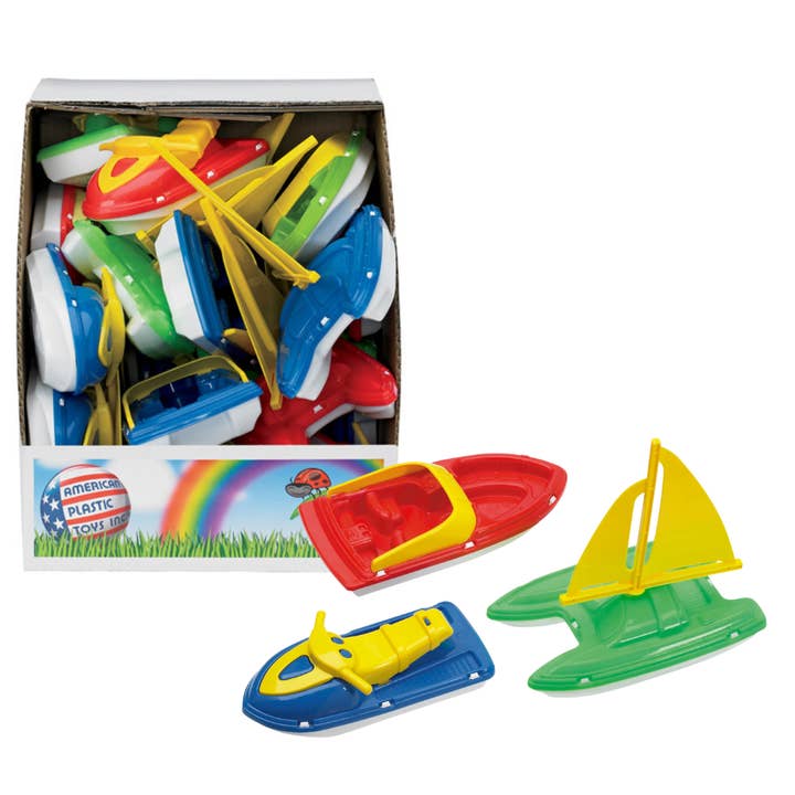 American Plastic Toys - Wholesale Toy Set - Kids - 24 PC Assorted Boat Plastic Toys for Kids1