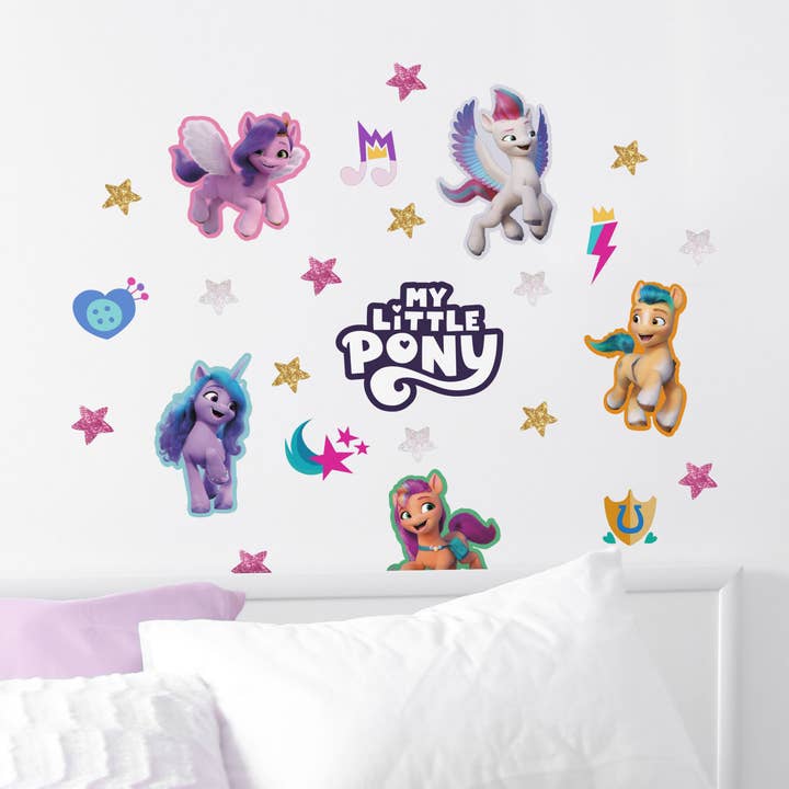 My Little Pony Glitter muurstickerpakket voor wholesale door Stickerscape