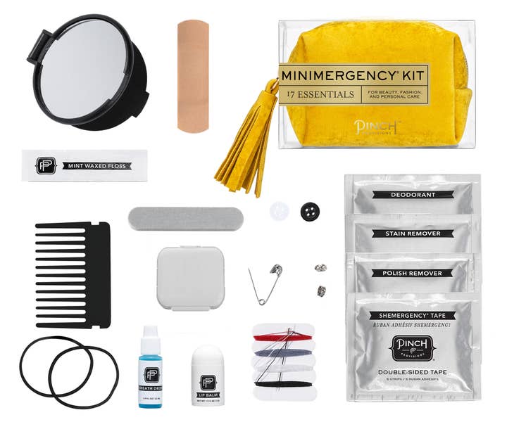 Pinch Provisions - Wholesale First Aid Kit - Velvet Tassel Minimergency Kit 4 Colors | Mother's Day Gifts