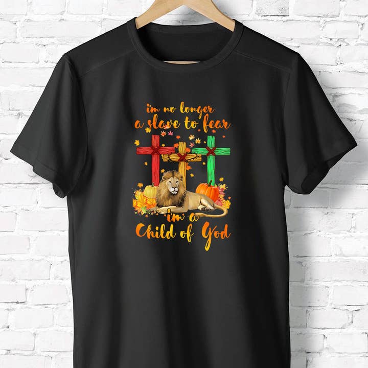 I'm No Longer A Slave To Fear I'm A Child Of God Shirt Jesus for wholesale by EagleAceApparel