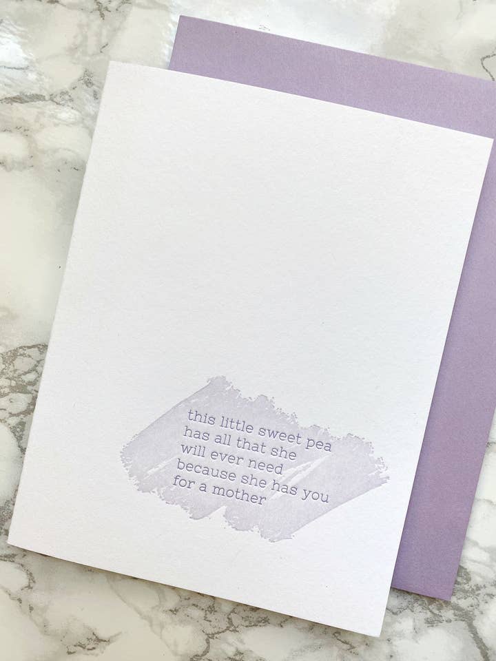 Bébé Pois Doux pour la vente par jill.cate letterpress