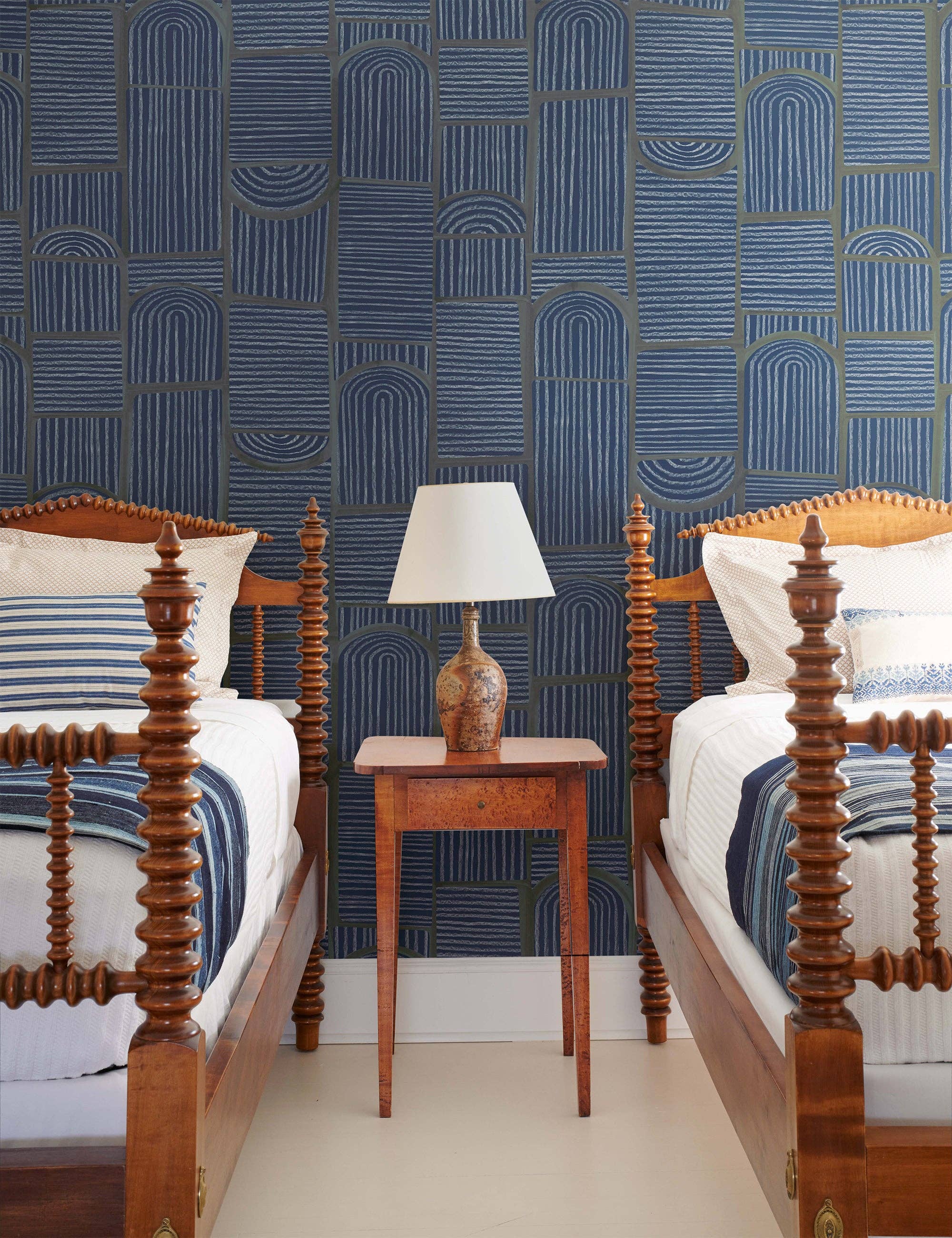 Backdrop - Vente Papier peint - BLOOMSBURY - BLEU MARINE PROFOND3