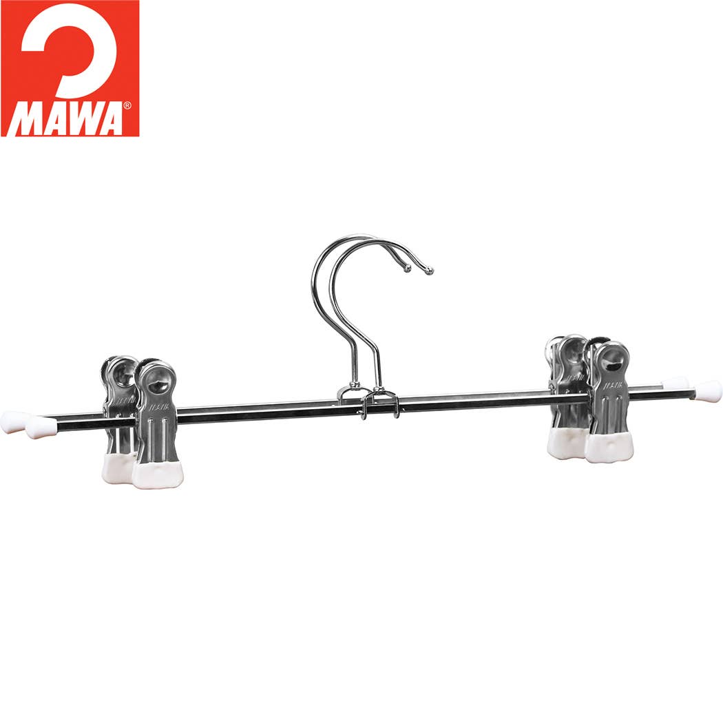 Reston Lloyd - Wholesale Clothes Hangers - MAWA, 16" Pant Clip Bar (4 Colors)2