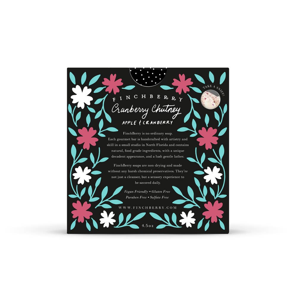 FinchBerry - Wholesale Bar Soap - Cranberry Chutney Vegan-friendly Gluten-free Boxed Soap2