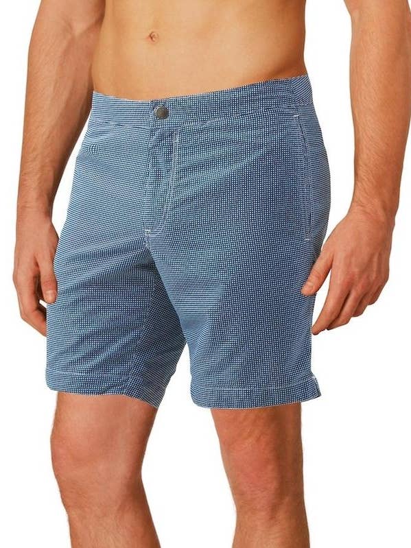 Aruba - Bañador Micro Checks, color azul ceniza para venta al por mayor de boto