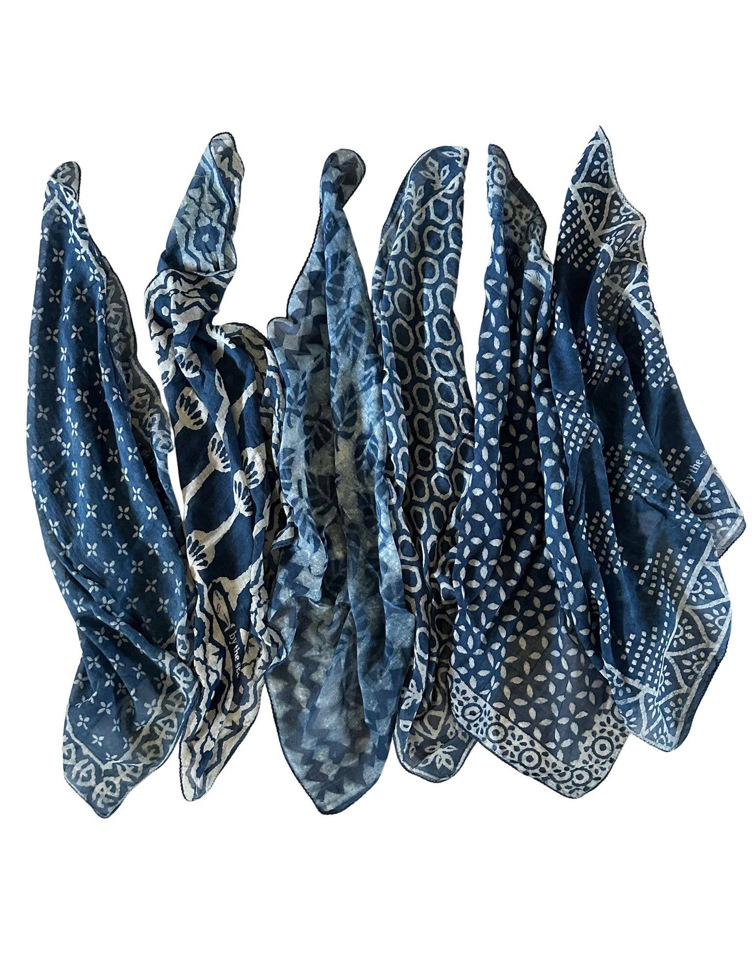 By The Sea Organics – wholesale Bandana – Women's – Indigo Bandana4