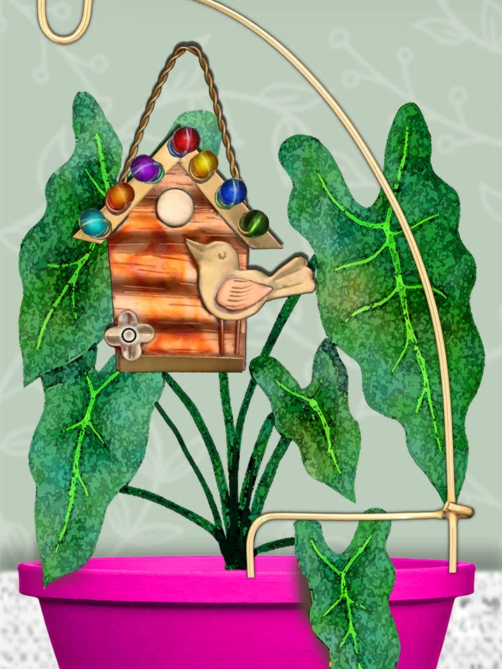 Tweet Birdhouse Pot Hanger for wholesale by Pilgrim Imports