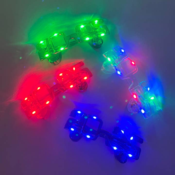 ASSORTED COLORS 2025 Light-Up Party Glasses Variety Color Pack for wholesale on Faire
