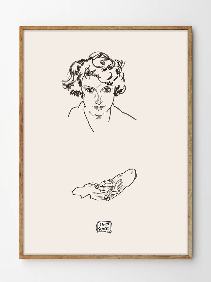 Egon Schiele, Portrait of a Girl pour la vente par Gustave