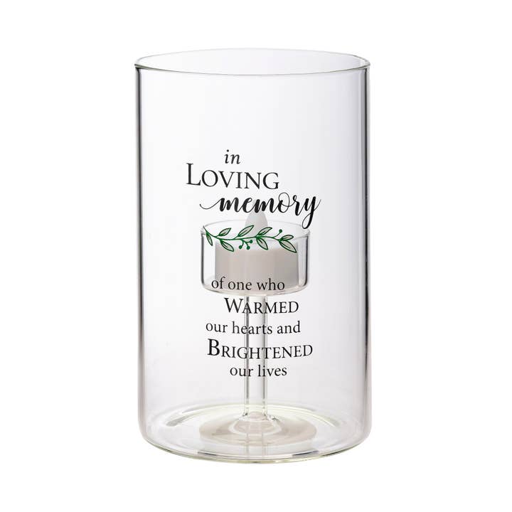 Lillian Rose – wholesale Candle holder – Glass Memorial Tea light Holder - In Loving Memory