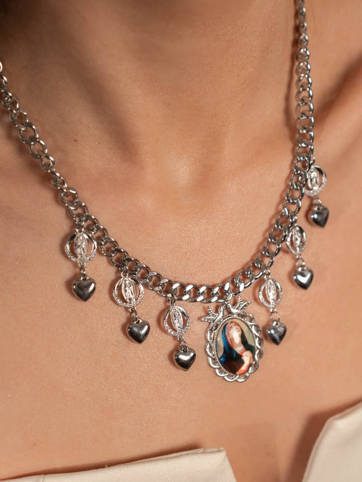 Colar Nossa Senhora das Dores - Fé e Proteção em Cada Detalhe por atacado de PHOEBE´S