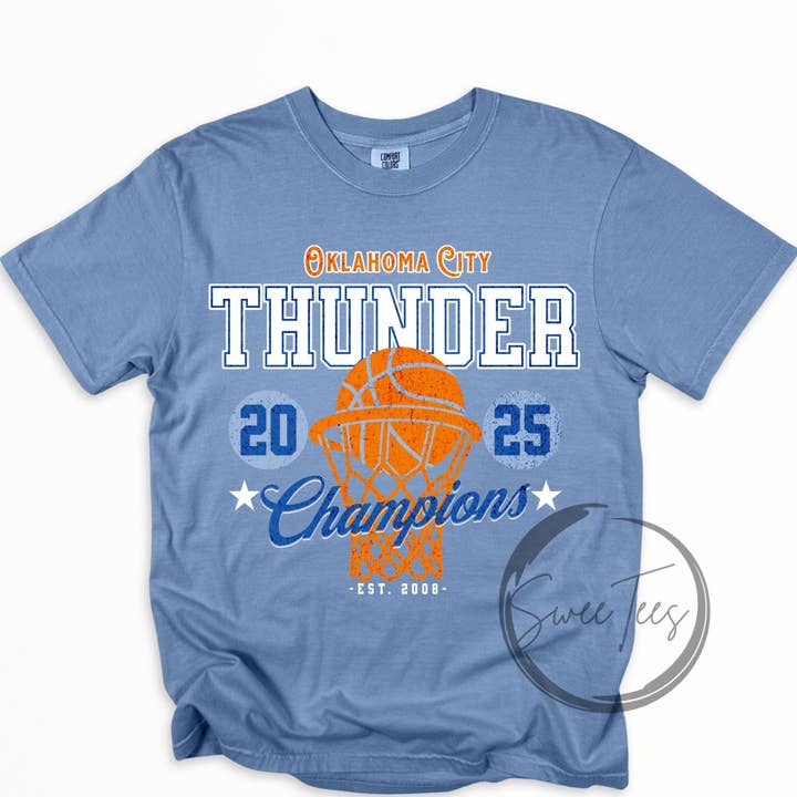 TheKingShirt - Wholesale Graphic Sweatshirt - Women's - OKC Thunder Champions Tee Shirt - Official NBA Apparel1