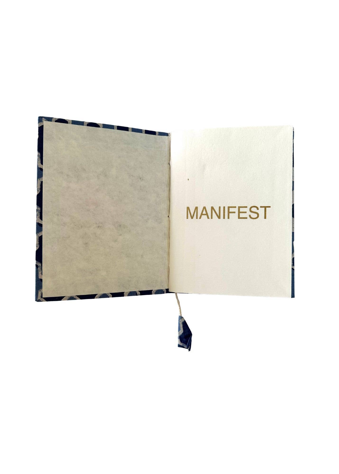 By The Sea Organics - Wholesale Journal/Diary - COTTON JOURNAL INDIGO COLLECTION -  5" x 7"5