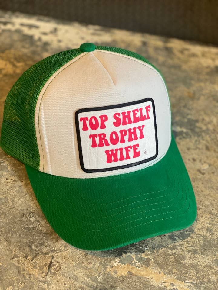 Top Shelf Trophy Wife Hat (Multiple Color Options) for wholesale by Crooked Halo