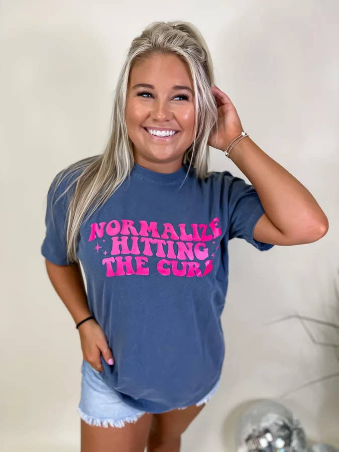 Hitting The Curb Graphic Tee for wholesale by birdie