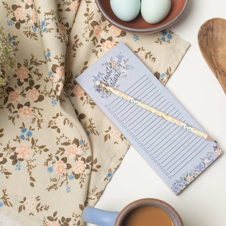 Flowerie - Wholesale Tea towel - Homebody Cotton Linen Tea Towel | Green Ditsy Floral5