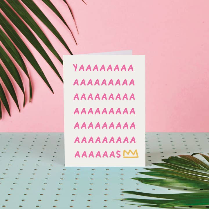Rumble Cards - Wholesale Verjaardagskaartje - Yaaas Queen - Wenskaart - Verjaardagskaart1