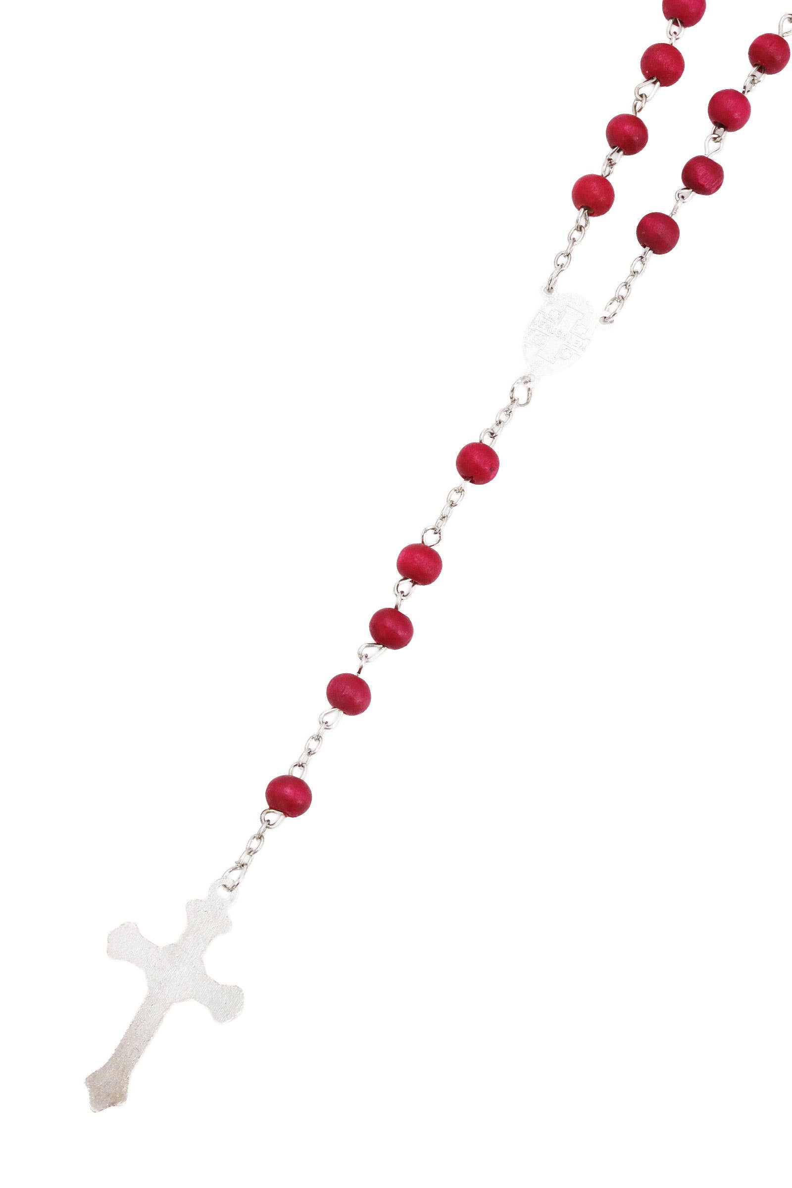 ASSORTED Cross Rose Wood Prayer Beads Rosary Necklace for wholesale on Faire5