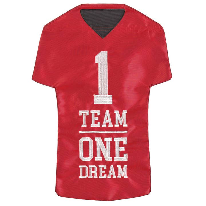 😲 FUSSBALLTRIKOT, KARMINROTE UND WEISSE GARTENFLAGGE FÜR DEN AUSSENBEREICH für den Großhandel von Dicksons