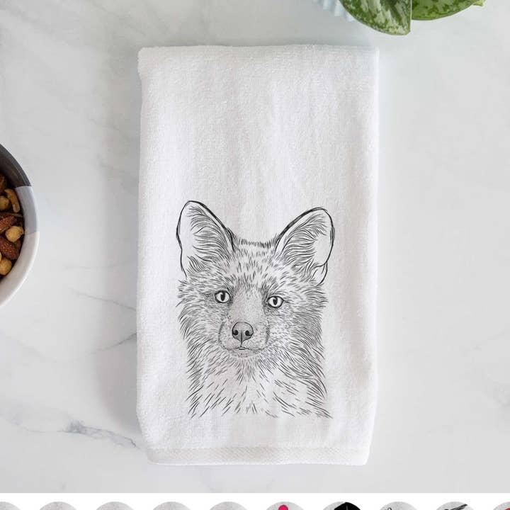Drax the Red Fox Hand Towel for wholesale by Inkopious