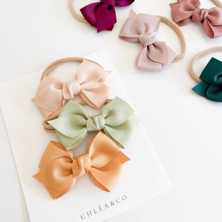 Classic Ribbon Bow Headband for wholesale by Chlea & Co.