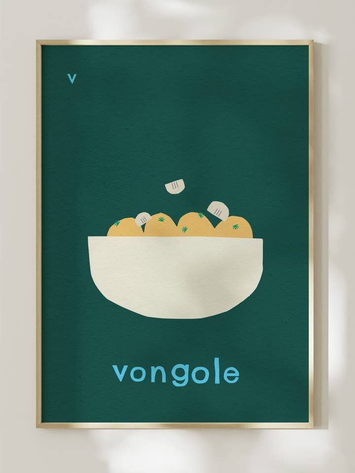 Vongole Art Print for wholesale by Surprise Radish