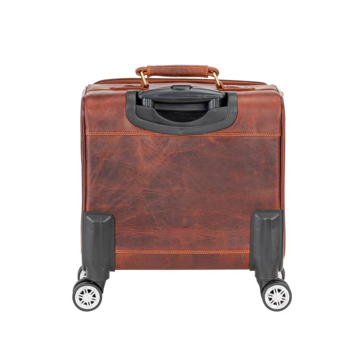 Greenwood Leather AU - Wholesale Luggage - Leather Pilot Business Trolly Bag - SAN3