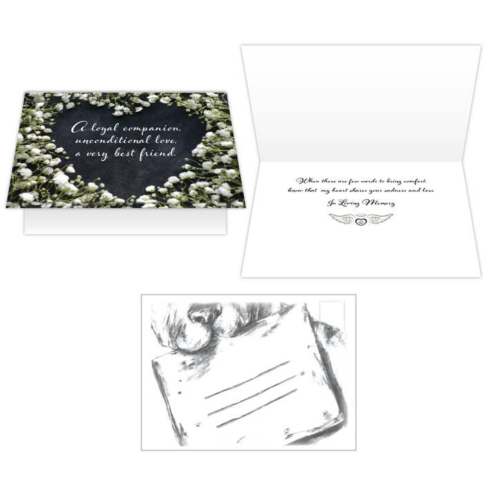 Dog Speak - Wholesale Sympathy Card - Dog Sympathy Card - A loyal companion…