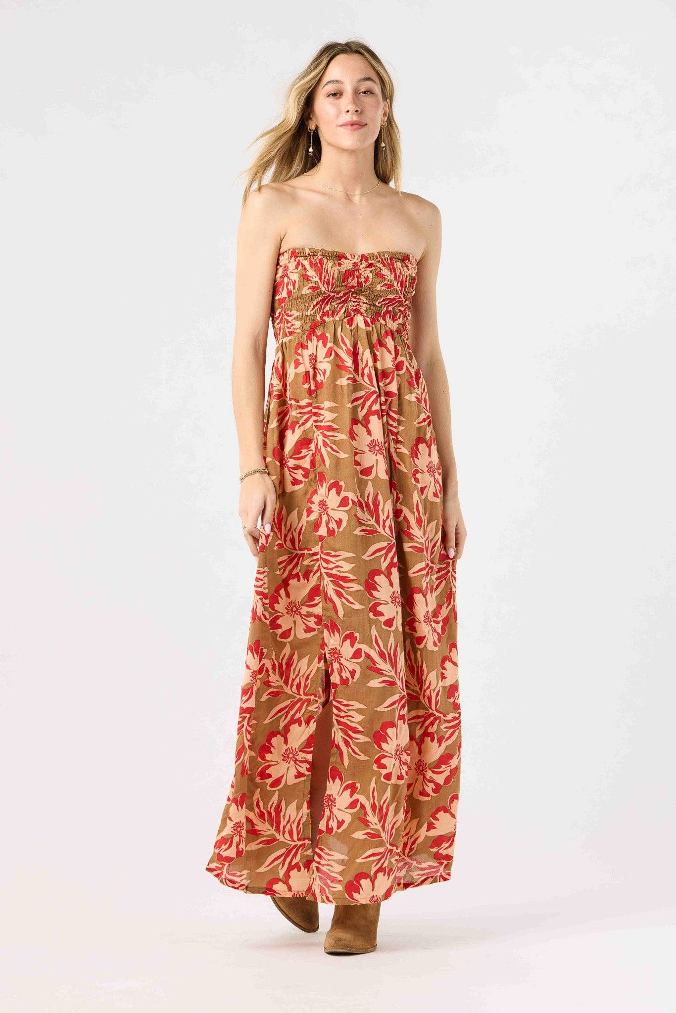Seychelles Taupe Emilia Maxi Dress for wholesale on Faire3