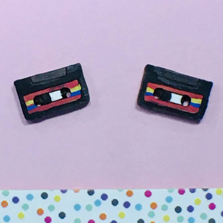 Milk Thieves - Wholesale Stud/post earrings - Studs: Cassettes1